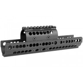 Цевье MIDWEST INDUSTRIES AK47/74 SS Extended Quad Rail, Черный (MI-AK-SSX)